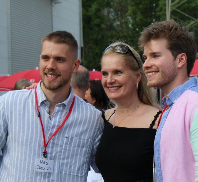 Gründerin Martina mit ihren Söhnen Nils und Lasse Dietrich